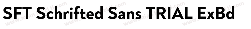 SFT Schrifted Sans TRIAL ExBd Comp字体转换